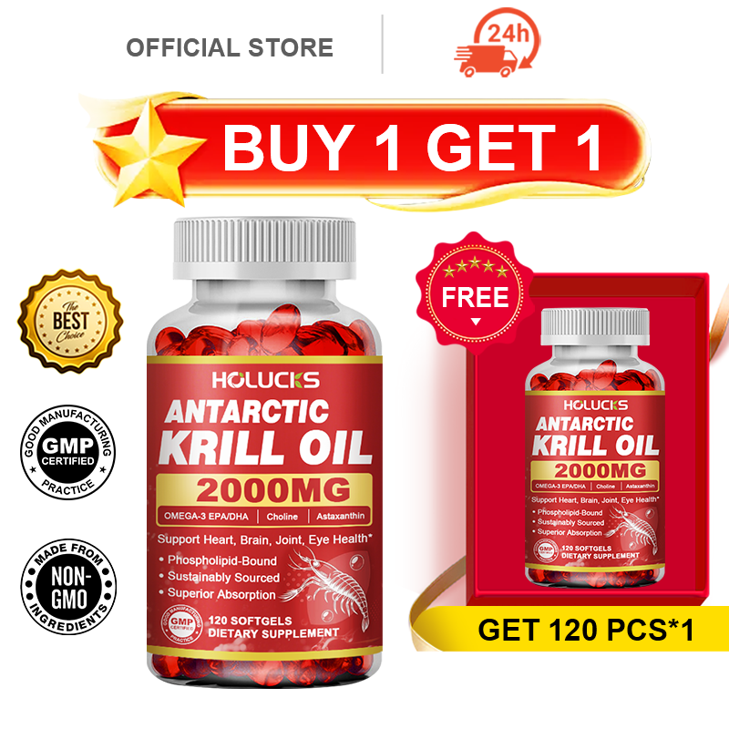 Krill Oil Supplement - Suplemento de Aceite de Krill Antártico