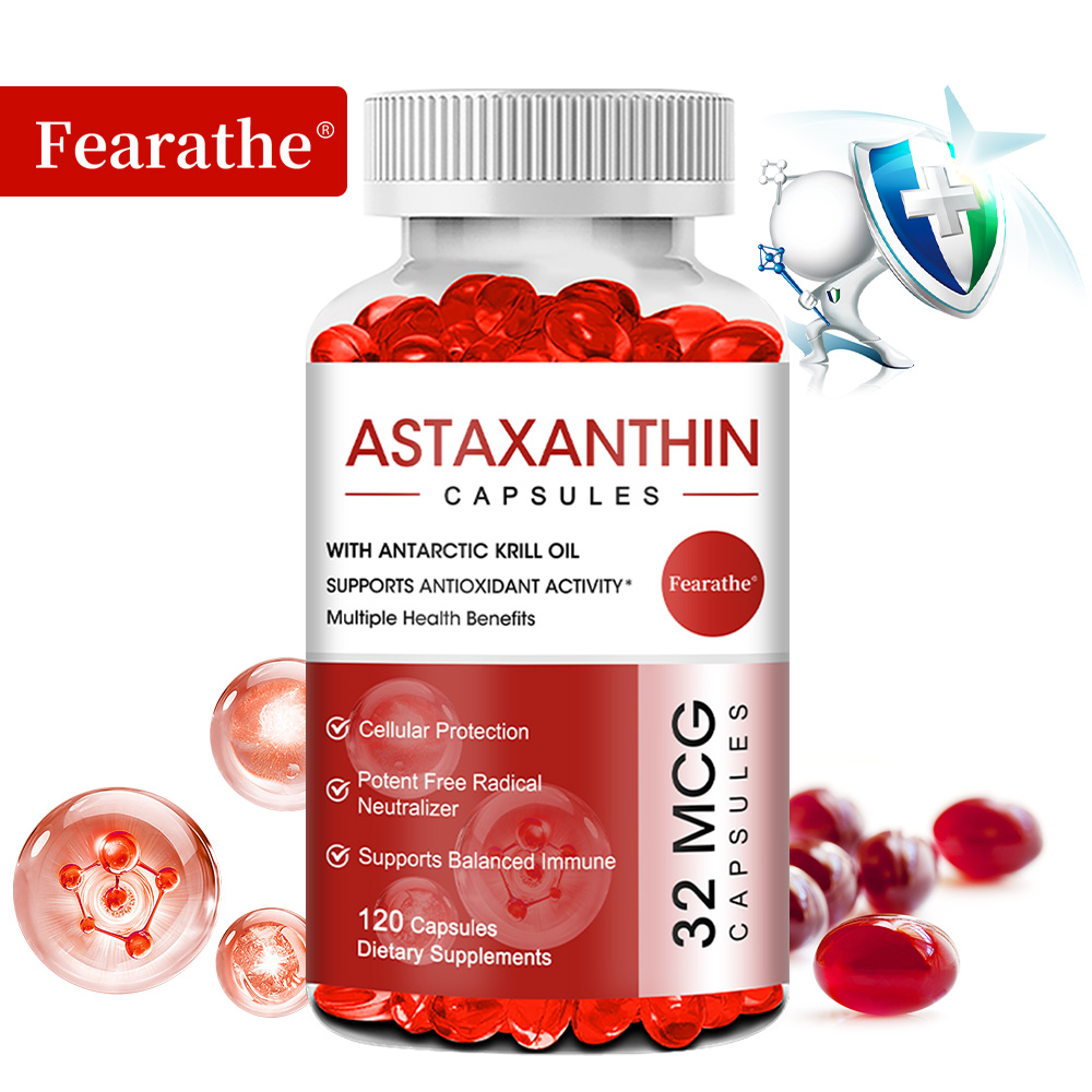 Krill Oil Supplement - Suplemento dietético blandos de astaxantina, con