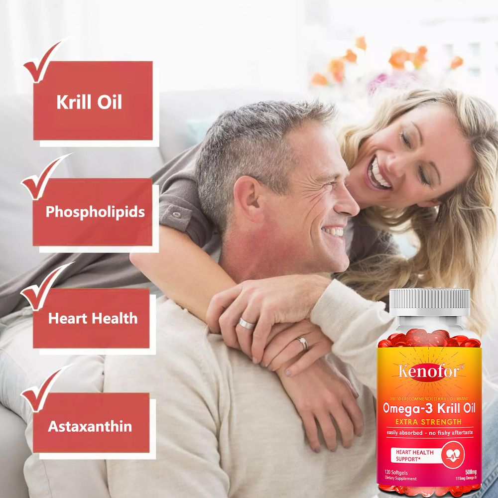 Aceite de Krill antártico 500  - Krill Oil Supplement reseña y precio