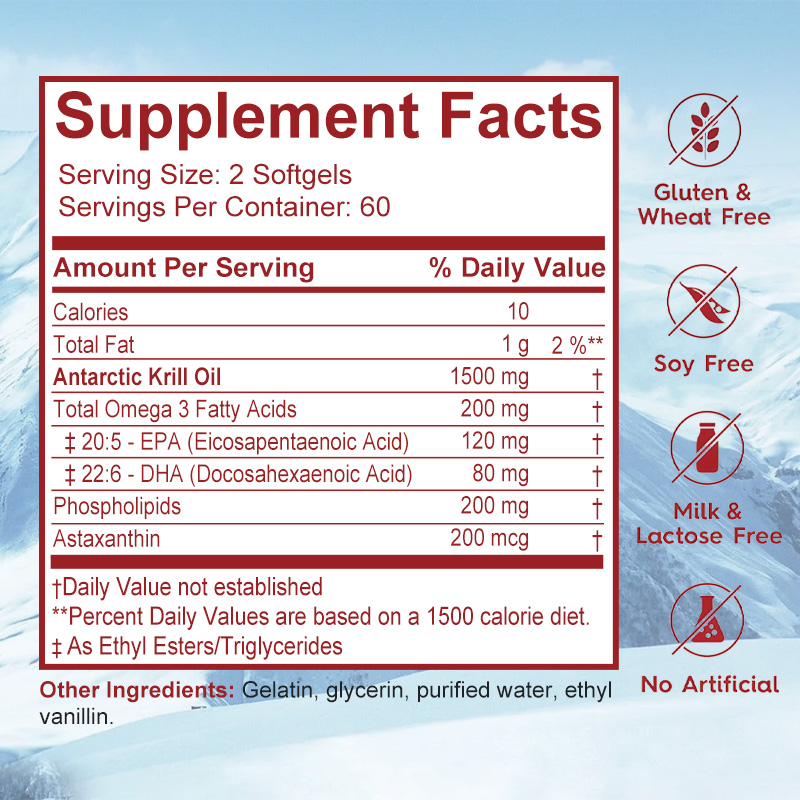 Suplemento de Aceite de Krill  - Krill Oil Supplement reseña y precio