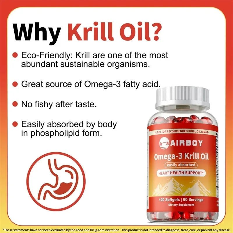 Aceite de Krill Omega-3 con EP - Krill Oil Supplement reseña y precio