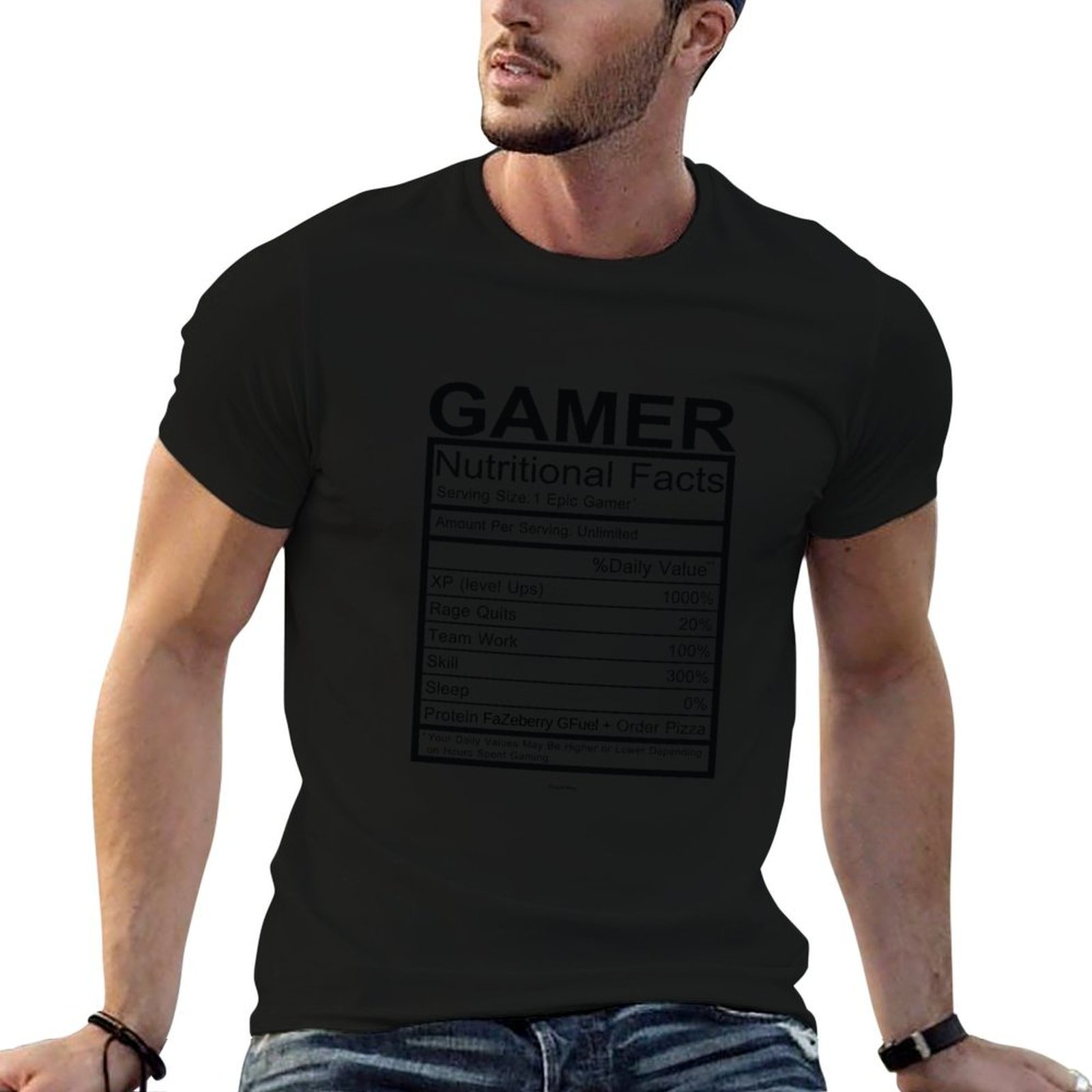 Camiseta con tabla de informac - Nutrition Of Fitness reseña y precio