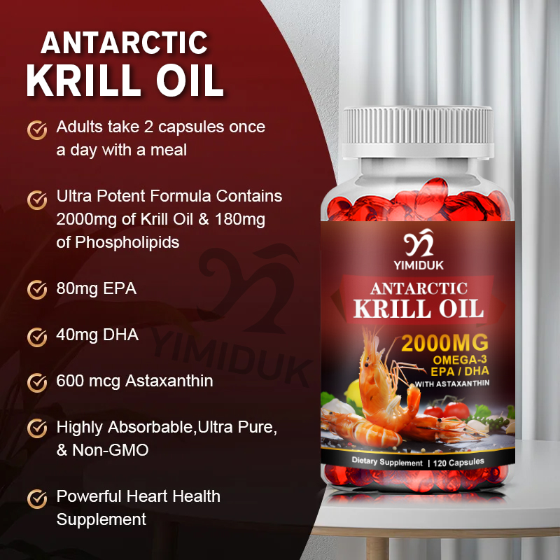 Aceite de Krill Antártico 2000 - Krill Oil Supplement reseña y precio