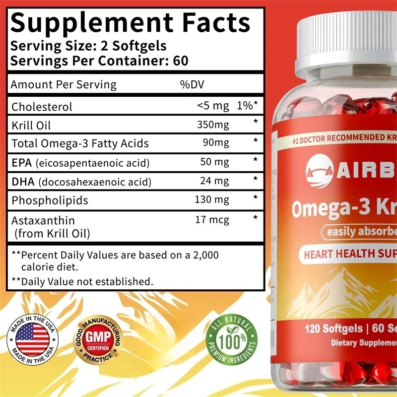 Aceite de Krill Omega-3 con As - Krill Oil Supplement reseña y precio